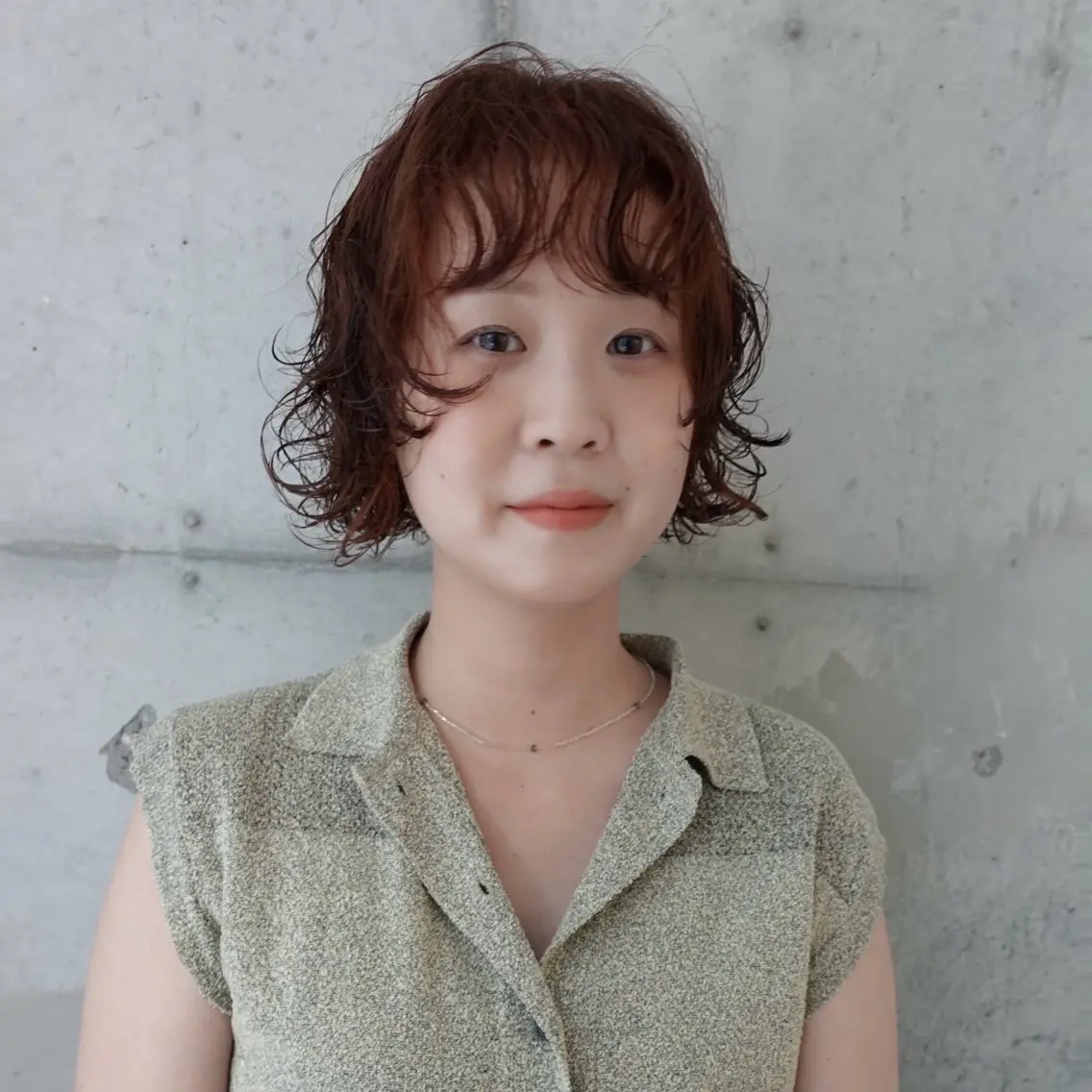 ショート カラー パーマ ヘアアレンジ ブラウンカラー オレンジ オレンジブラウン カット ヘアカラー パーマ 🌐サトウ リョウ🌐のその他イメージ