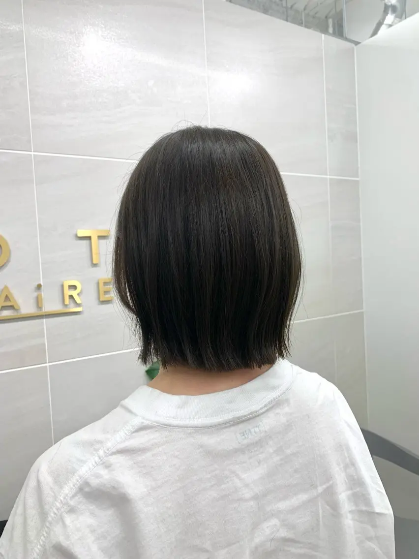 ショート カラー グレージュ オリーブグレージュ オリーブグレー ボブ 本格ヘッドスパ🌿 ×ヘア　佐藤のヘアスタイル