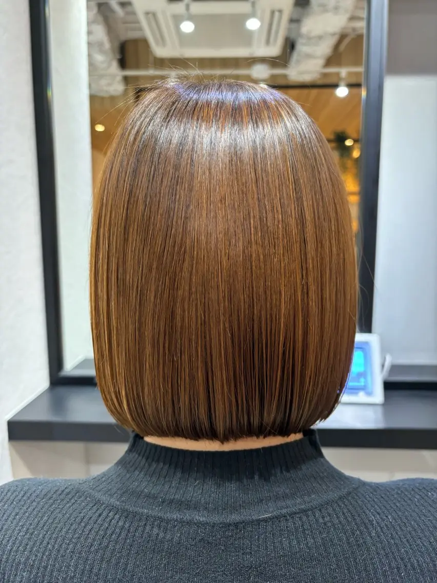 ショート ✨似合わせボブ✨ 縮毛矯正のヘアスタイル