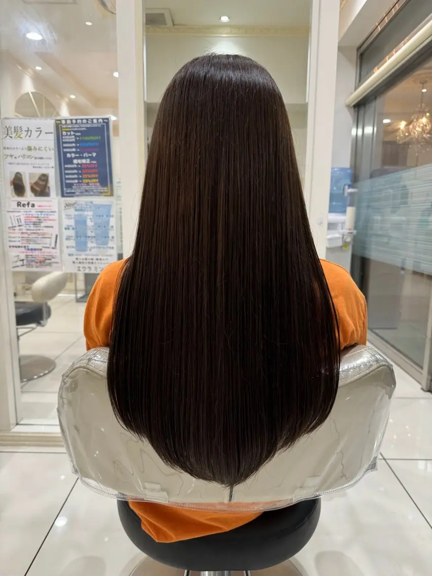 ロング 髪質改善 縮毛矯正 新井 俊輔のヘアスタイル