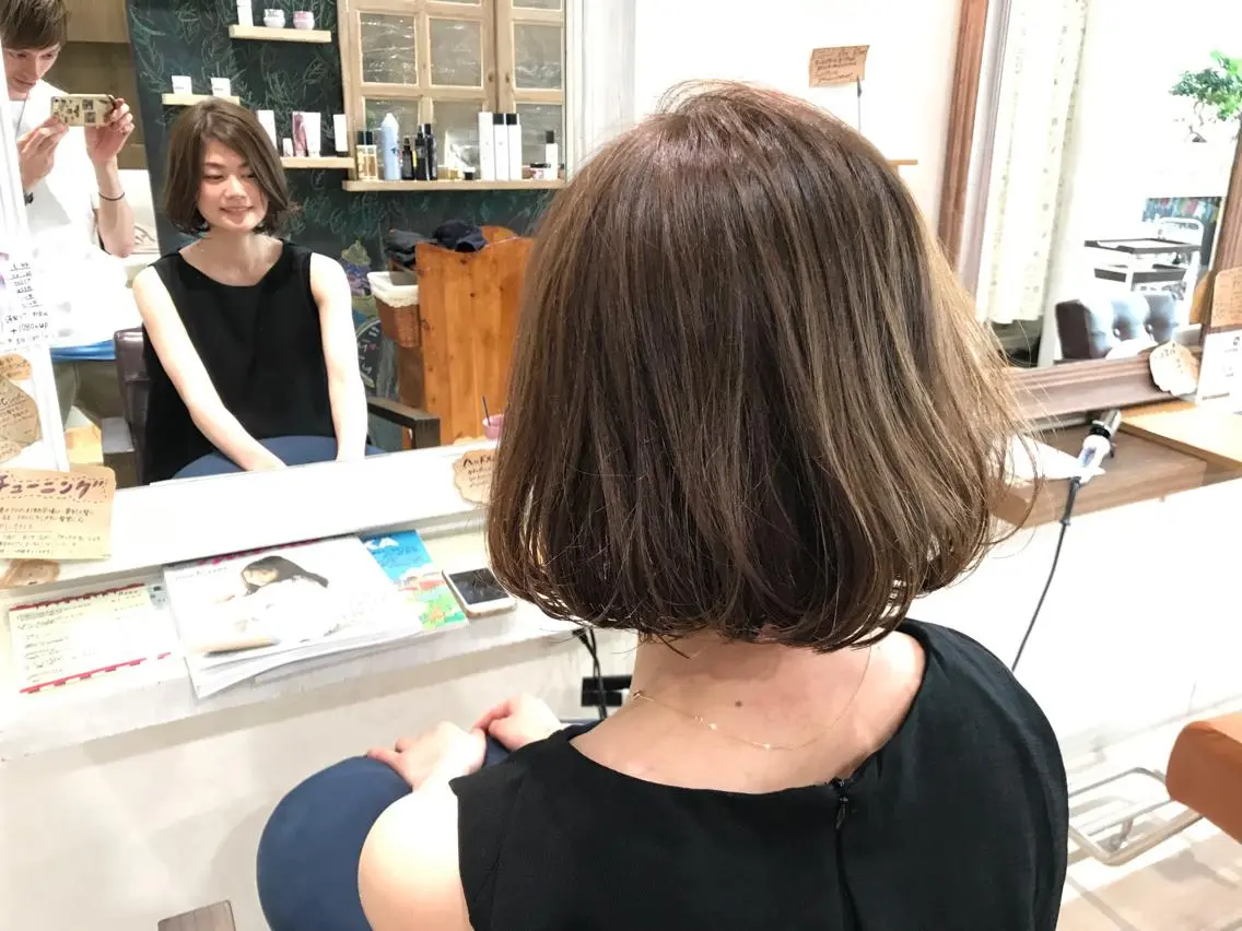 ショート カラー ボブ メンズ指名多数!! 田島史也のヘアスタイル