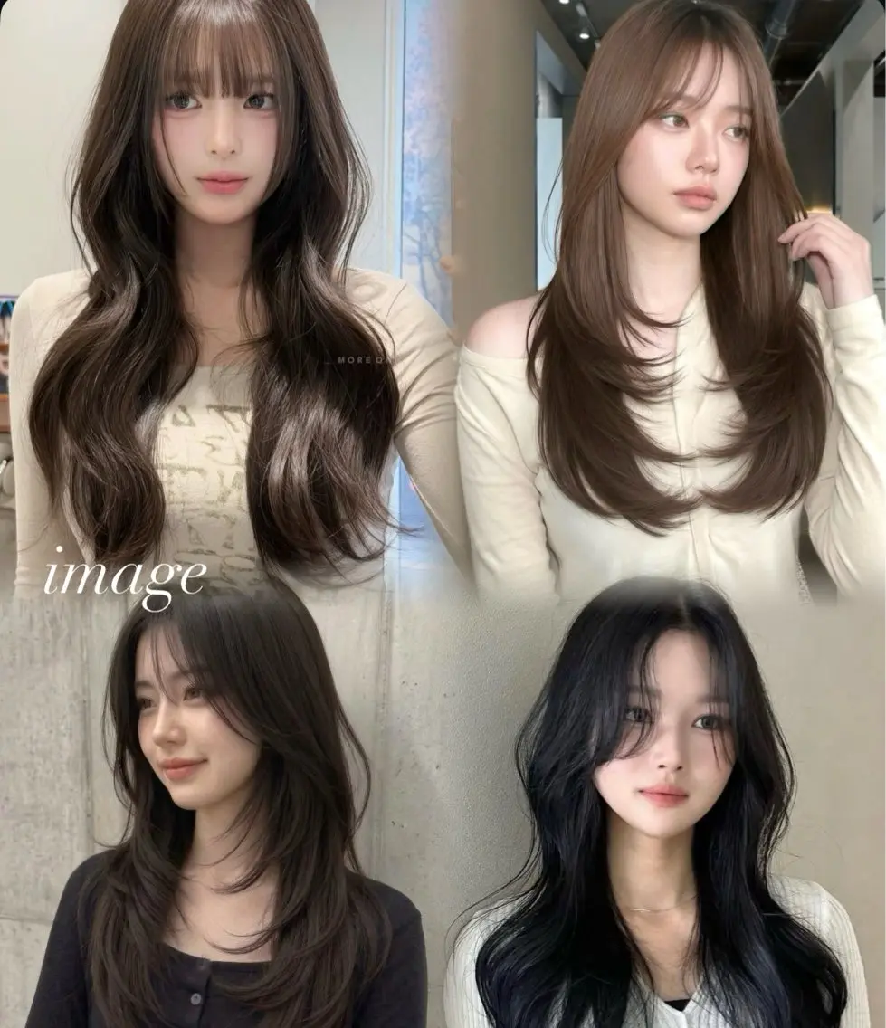 ロング レイヤーカット カット レイヤー/韓国ヘア 角岡泉希のヘアスタイル