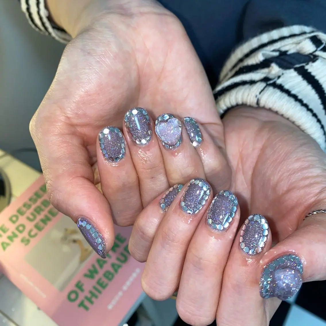 ネイル アートネイル オーロラネイル フレンチネイル 氷ネイル・うるうるネイル マグネットネイル ハンドネイル Nail by Licorneのネイルデザイン