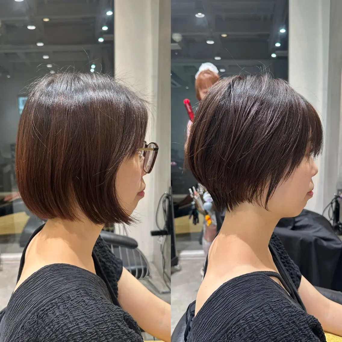 ショート ショートヘア 小顔カット カット ヘアカラー トリートメント ヘッドスパ 縮毛矯正/レイヤー taiga🐯のヘアスタイル