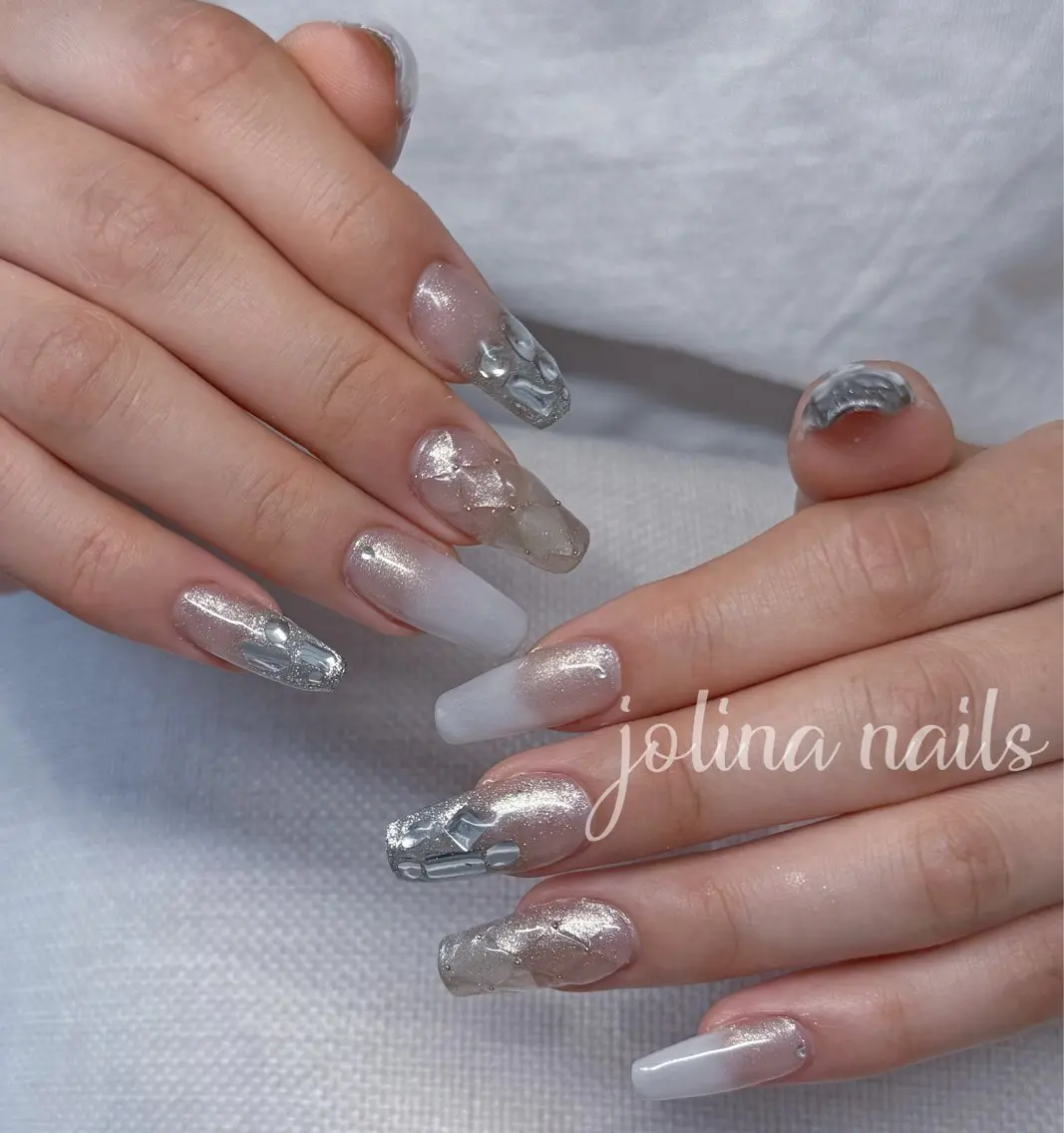 ネイル 長さ出し 持ち込み ネイルチップ ハンドネイル jolina nails鶴見店のネイルデザイン