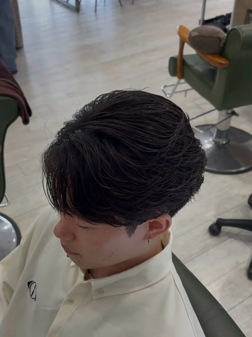 ミディアム メンズ カット 【メンズ専門‼️】 中林良嘉のヘアスタイル