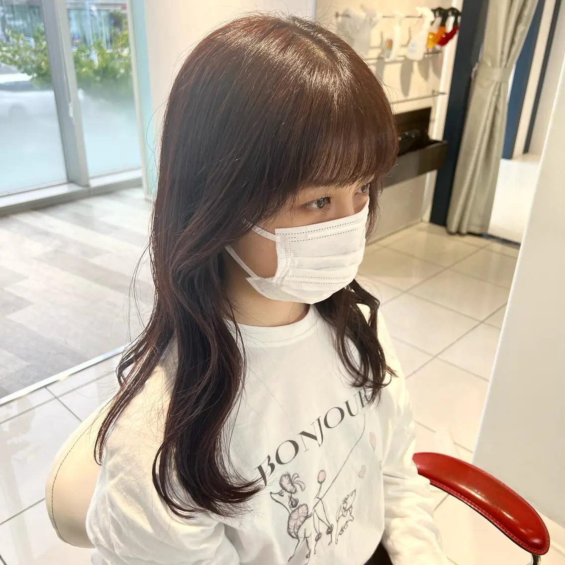 ロング カラー ブラウンカラー ショコラブラウン ヘアカラー トリートメント stylist 🐶内藤 成香のヘアスタイル