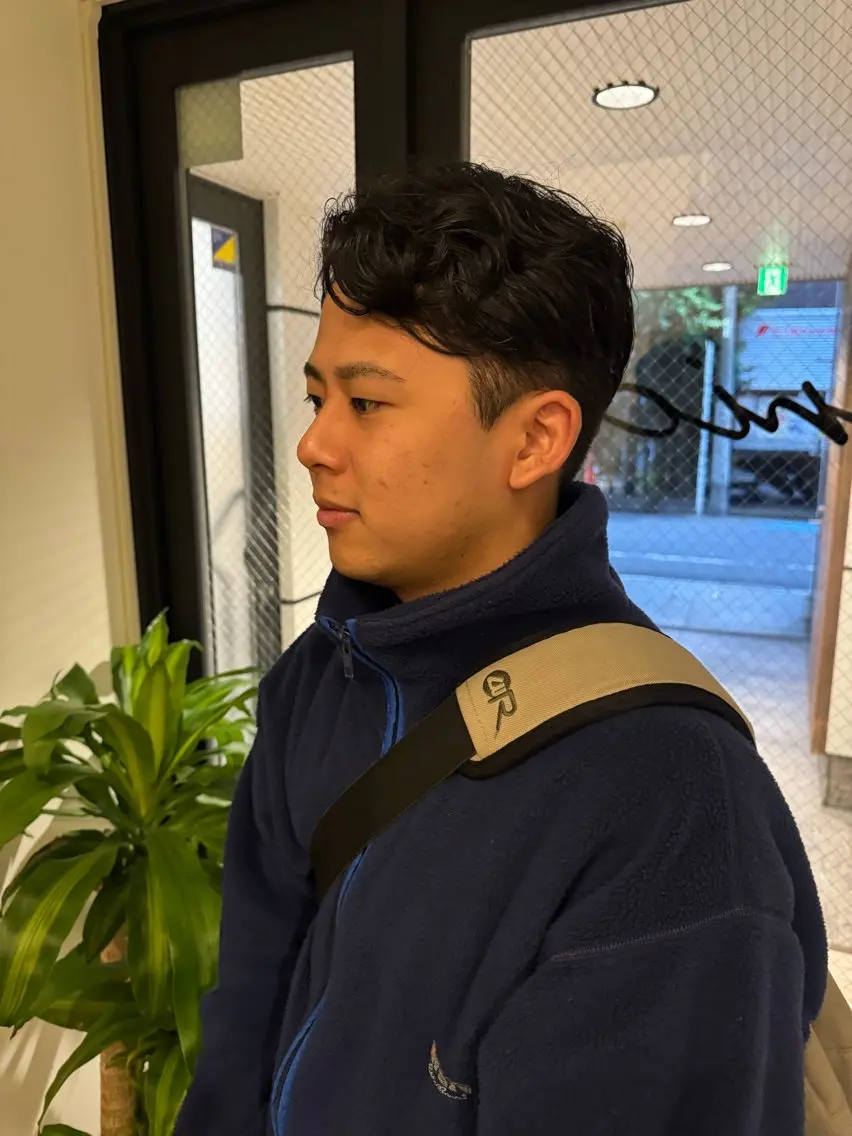 メンズ メンズパーマ カット 内沼 恵留菜のヘアスタイル