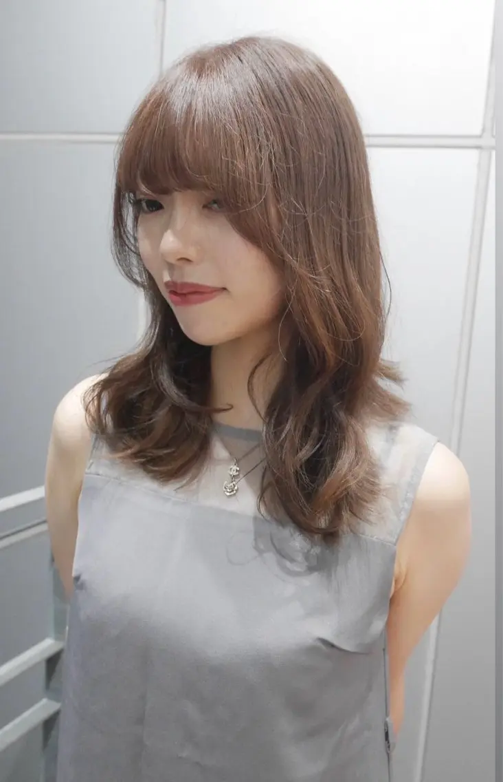ミディアム ヘアカラー cope'u 美雨のヘアスタイル