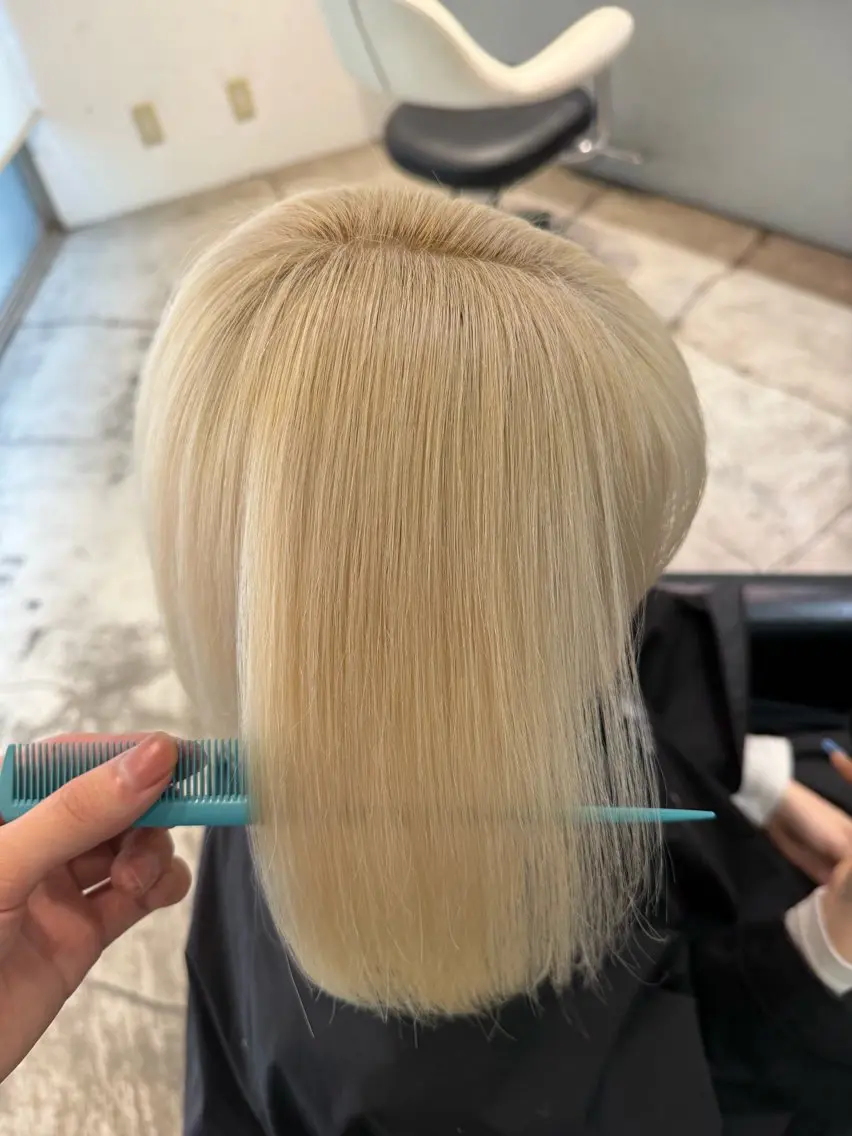 カラー ブロンド ヘアカラー 🌈レイヤーカット/ ハイトーン🌈タクマのヘアスタイル