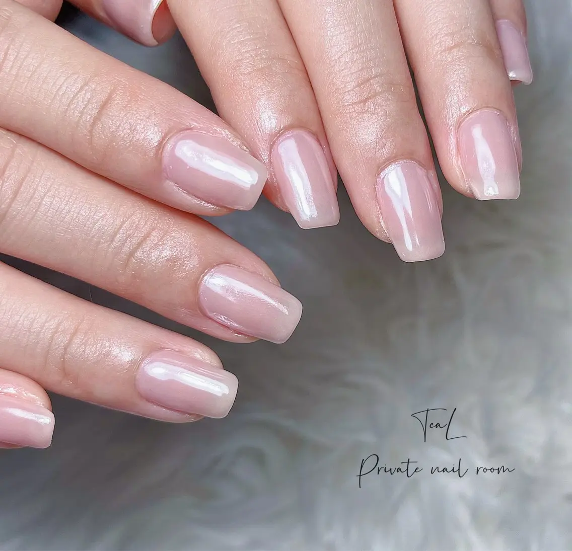 ネイル ワンカラーネイル シンプルネイル TeaL nailのネイルデザイン
