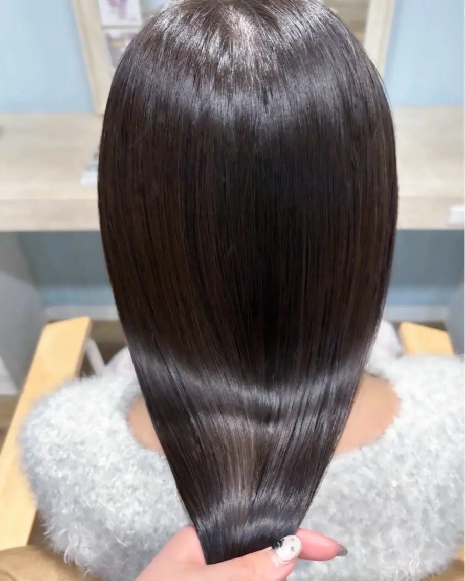 ロング カラー グレージュ カット ヘアカラー トリートメント ブラウンカラー 🫧tomoka🫧のヘアスタイル