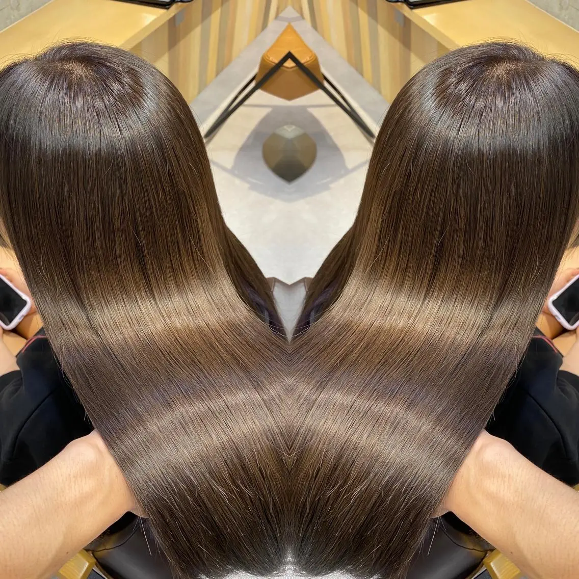 ロング カラー パーマ ヘアアレンジ メンズ キッズ ネイル マツエク・マツパ アクアカラー 髪質改善 トリートメント 新宿/髪質改善/ 美髪矯正✨浅江通友のヘアスタイル