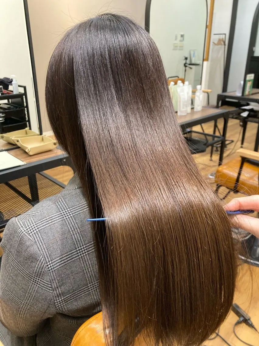 ロング トリートメント カラーモデル/ つくば市みどりののヘアスタイル