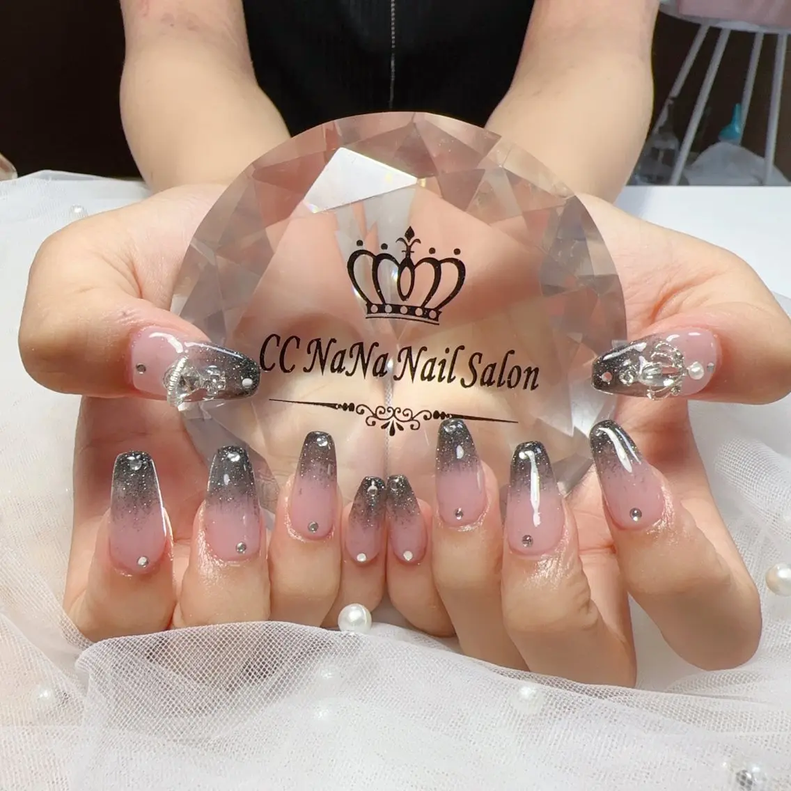ネイル スカルプネイル ハンドネイル 💎CC・NaNa 韓国風ネイル🌙Cのネイルデザイン