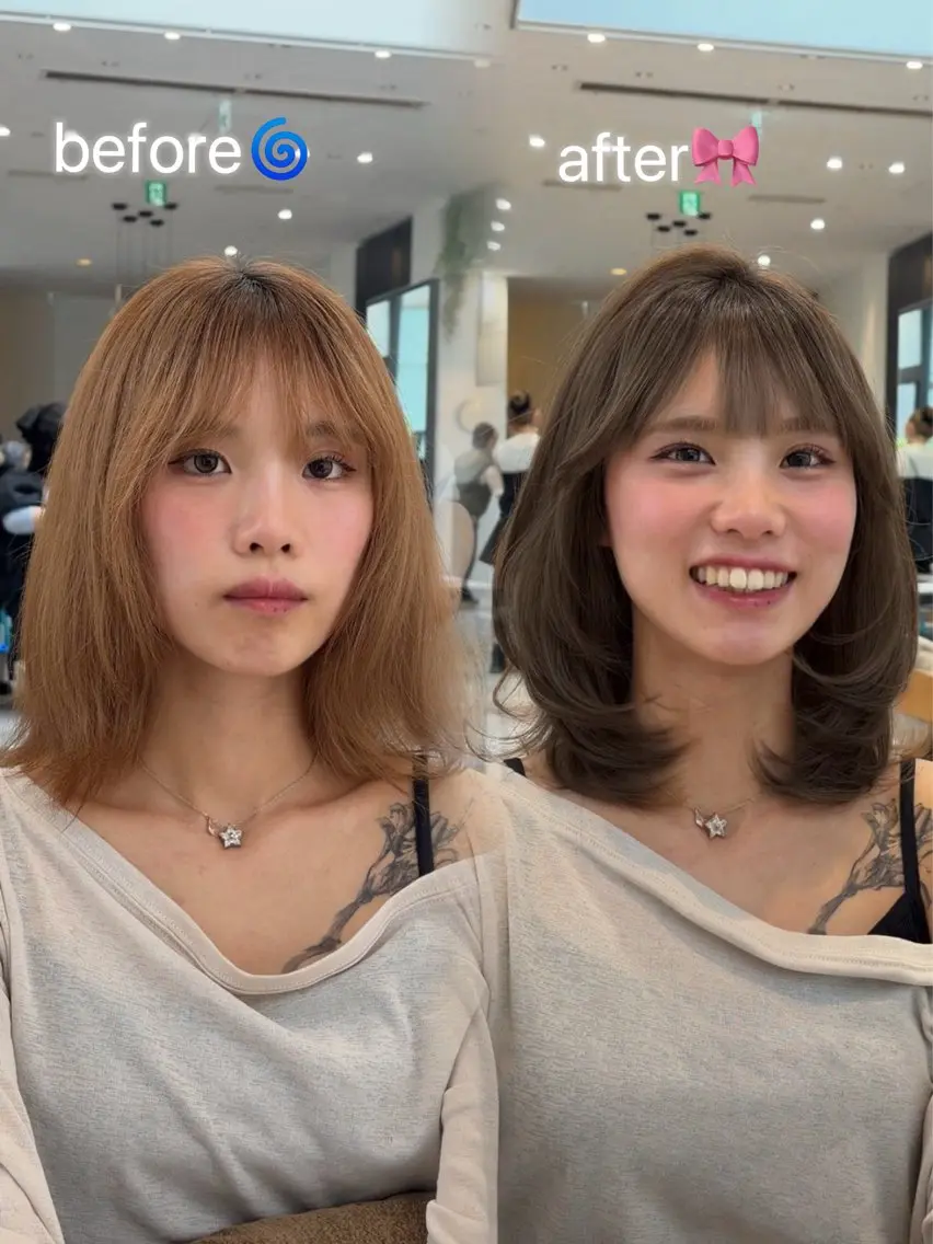 ミディアム レイヤーカット/ 似合わせ🎀さちのヘアスタイル
