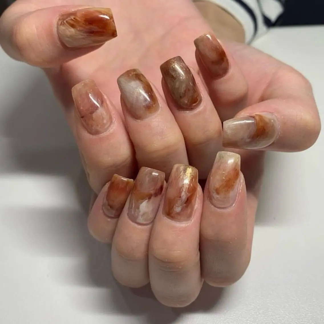 ネイル ニュアンスネイル ハンドネイル いのうえ もえせのネイルデザイン