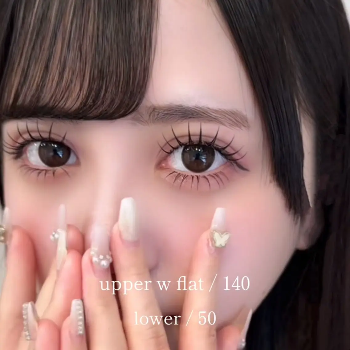 人気No.1🦋圧倒的持続力!LED ⭐️フラットラッシュ140本+下40本🉐オフ無料の写真