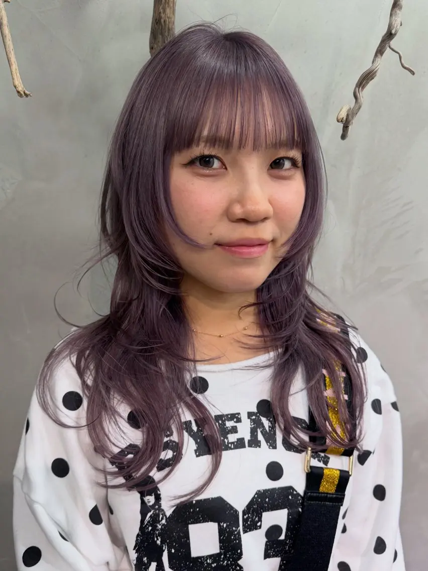 セミロング カラー カット ヘアカラー RorriM natsuのヘアスタイル