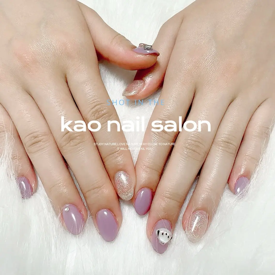 ネイル ハンドネイル kao nail マグネット/長さだしのネイルデザイン