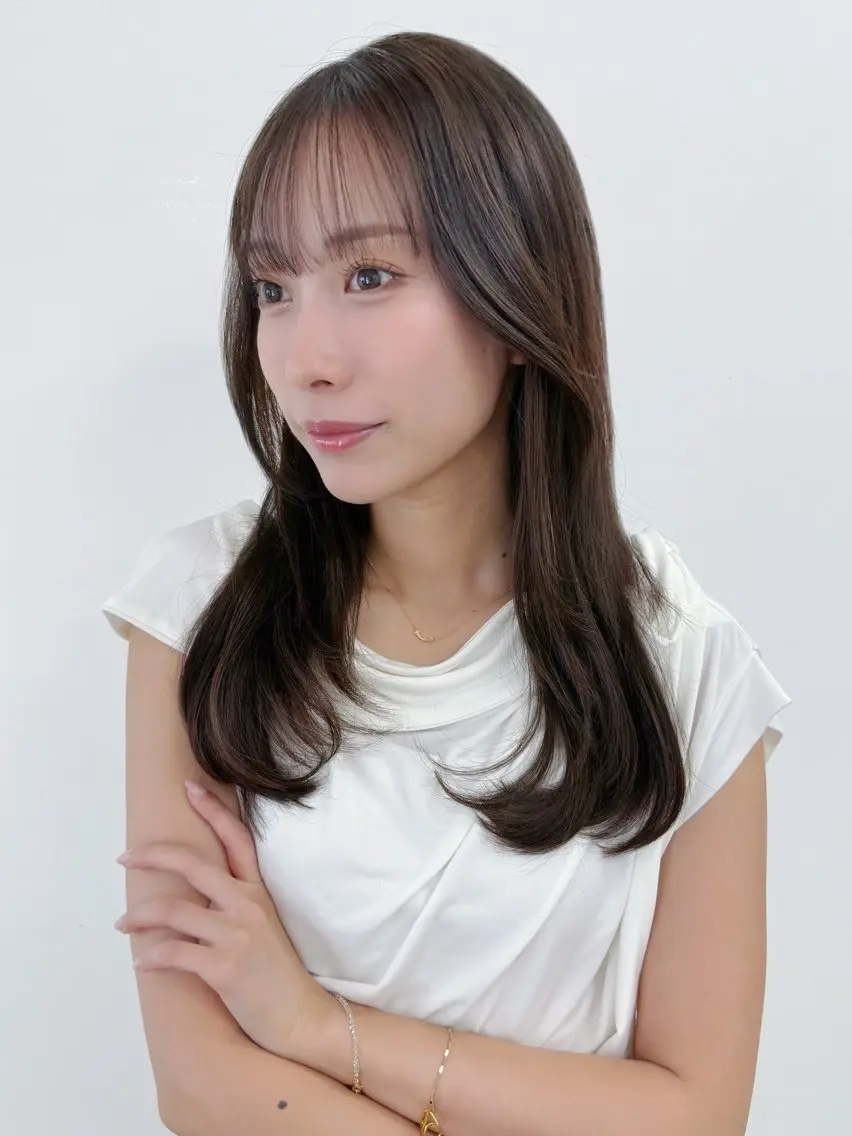 ミディアム カラー ヘアカラー トリートメント エクステ ヘアセット ブリーチ/ケア カラー/KOICHIのヘアスタイル