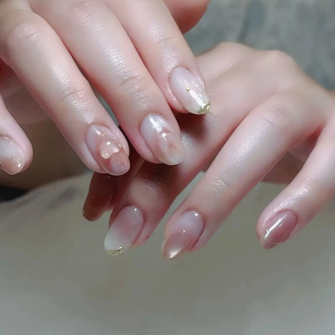 ネイル ニュアンスネイル Riona 🌸上野のネイルデザイン