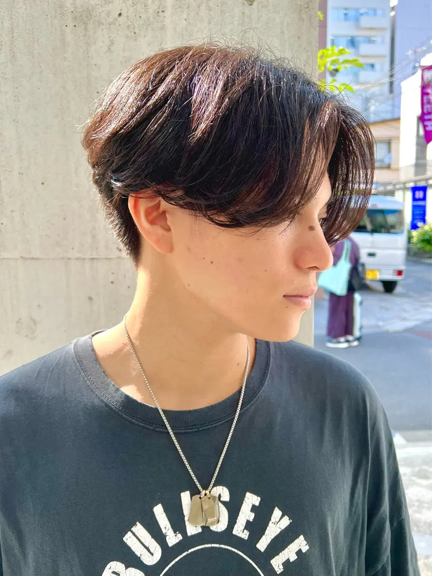 ショート カラー 🤍ブリーチなしカラ ー/渋谷/YUU🤍のヘアスタイル