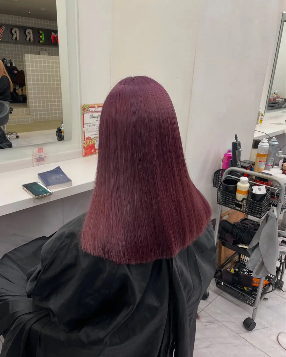 ロング カラー ヘアアレンジ ヘアカラー トリートメント ヘアセット 💗横浜美容室 💗HARUNAのヘアスタイル