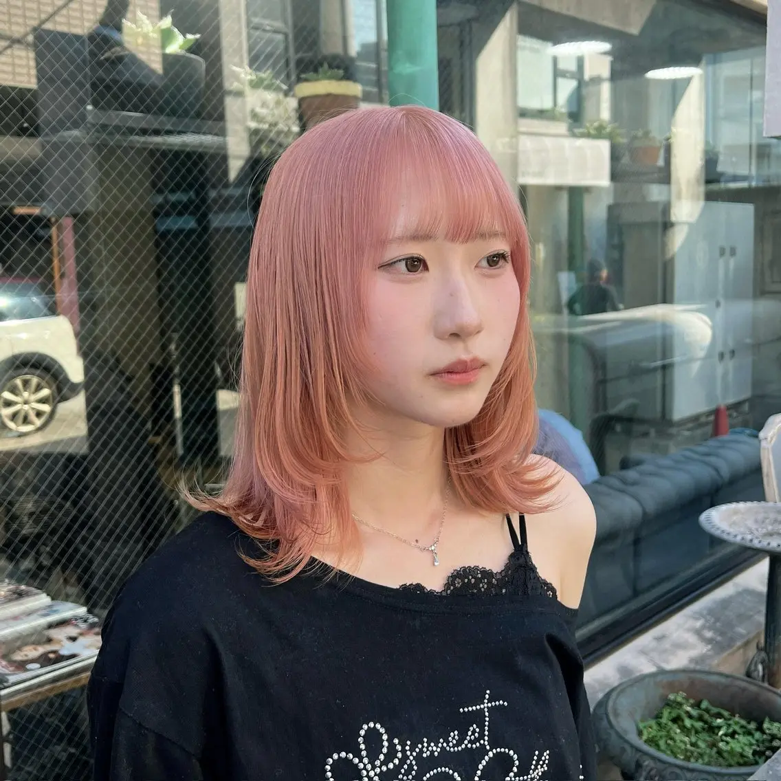 セミロング カラー カット ヘアカラー トリートメント 赤みゼロ/透明感 カラー🌿KANTAのヘアスタイル