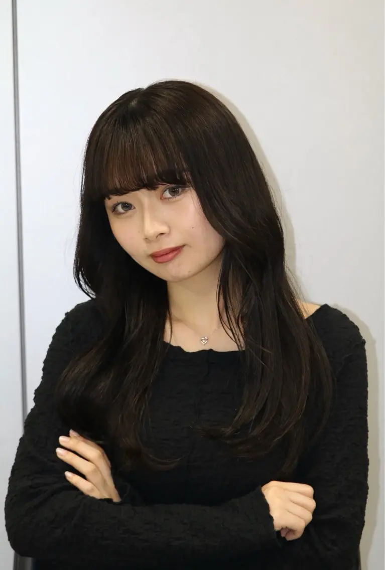 セミロング カラー ケアカラー ヘアカラー トリートメント オオタ ユウトのヘアスタイル