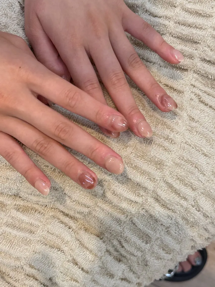 ネイル ニュアンスネイル TRU NAIL 光の森店 シヅキのネイルデザイン