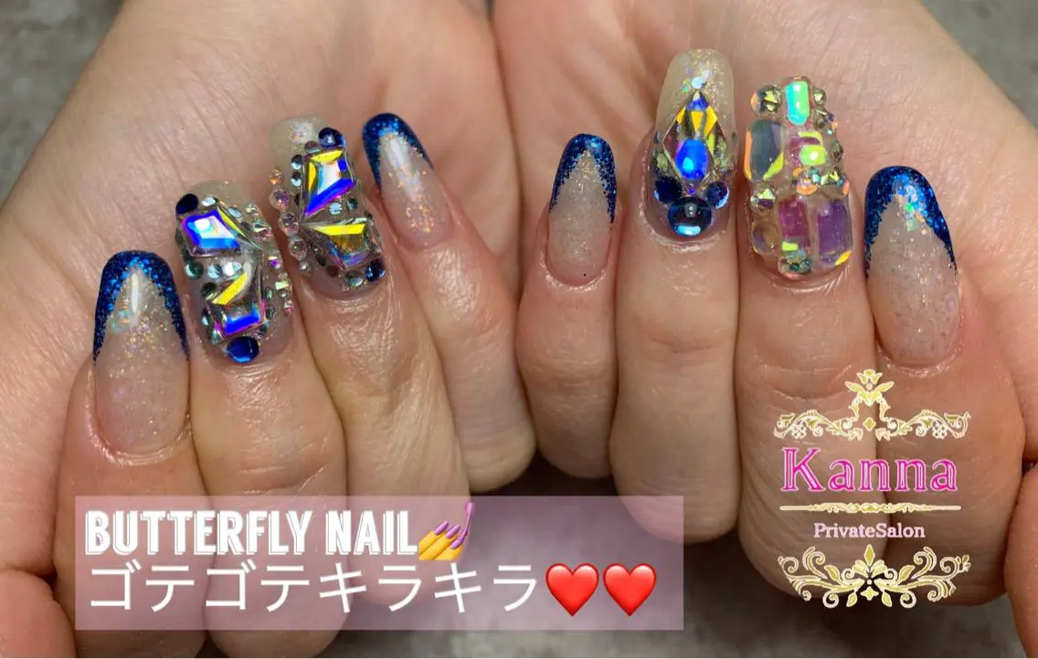 ネイル キラキラネイル Kanna Yuki カンナユキのネイルデザイン