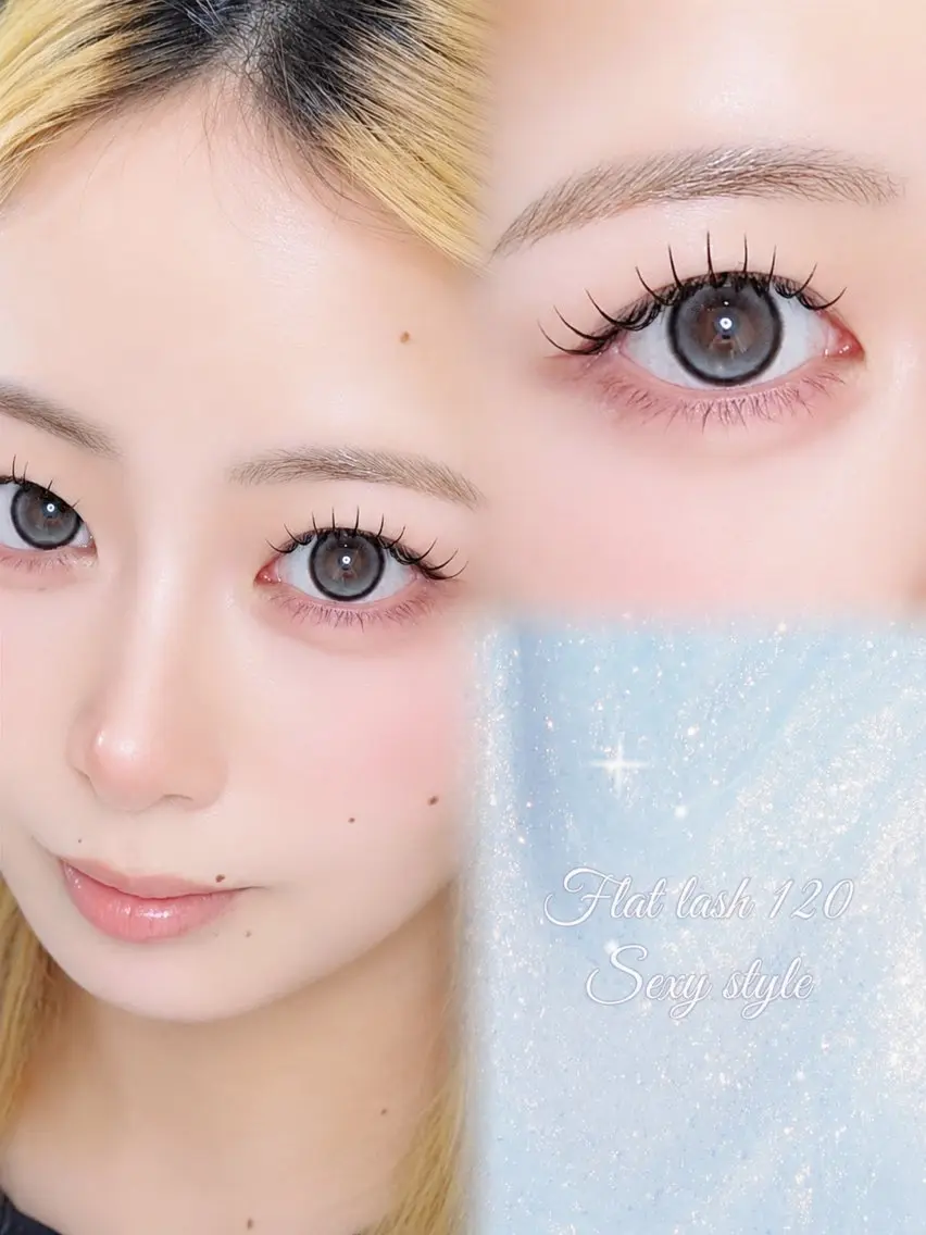 ♡ご新規様限定♡マツエク140本つけ放題💖長持ち・濃さ🙆‍♀️フラットラッシュ･:*+.（オフ+¥770）の写真