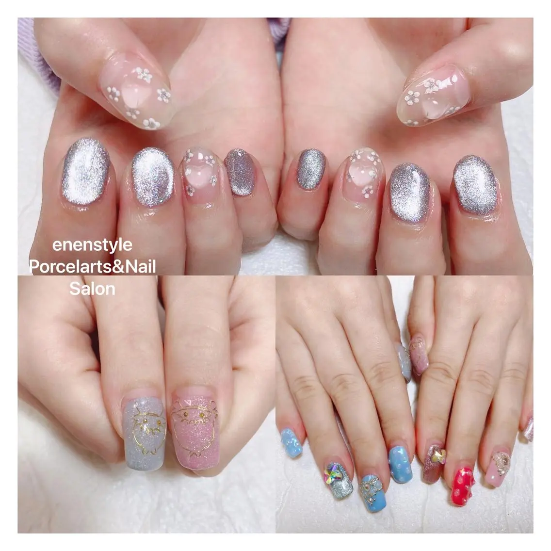 ショート ネイル ハンドネイル 🐾enen style 🐾のネイルデザイン
