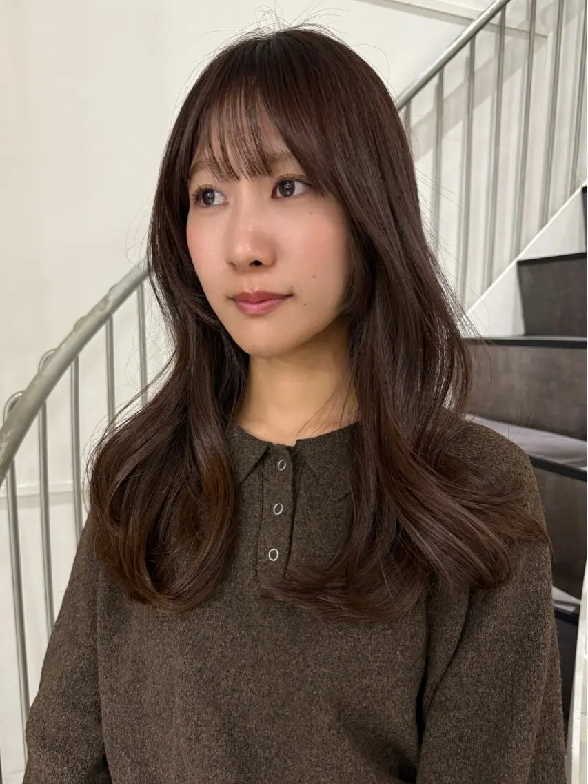 【透明感🐹✨】イルミナorエドルカラー+Aujua🫧4stepトリートメントの写真