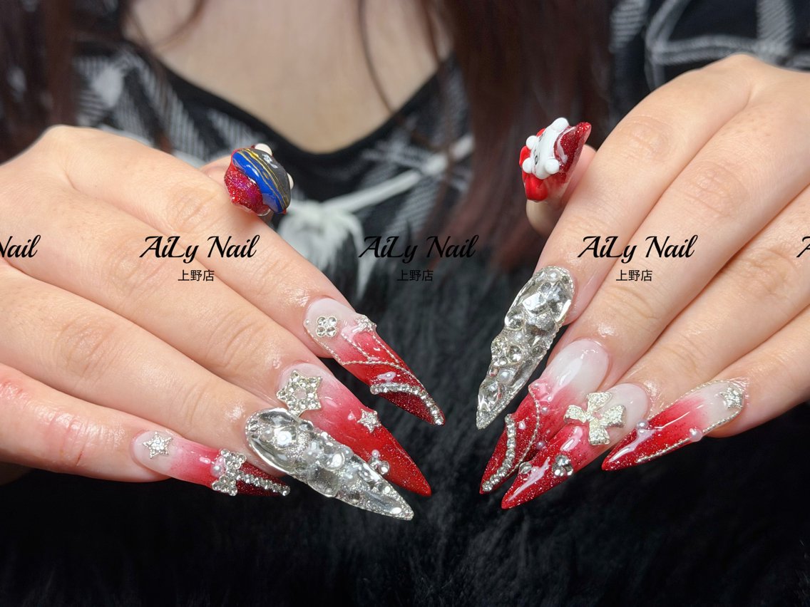 ネイル アートネイル ジェルネイル マグネットネイル ニュアンスネイル シンプルネイル ハンドネイル AiLy Nail 上野店のネイルデザイン