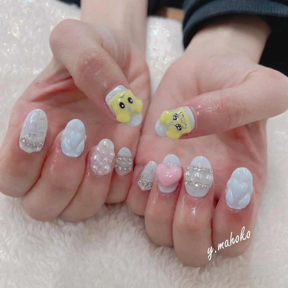 ネイル ハンドネイル パラジェル有/ 長さだし/mahoのネイルデザイン
