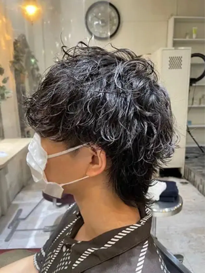 【癖毛でお悩みの方🌀】メンズカット+ツイストスパイラルパーマの写真
