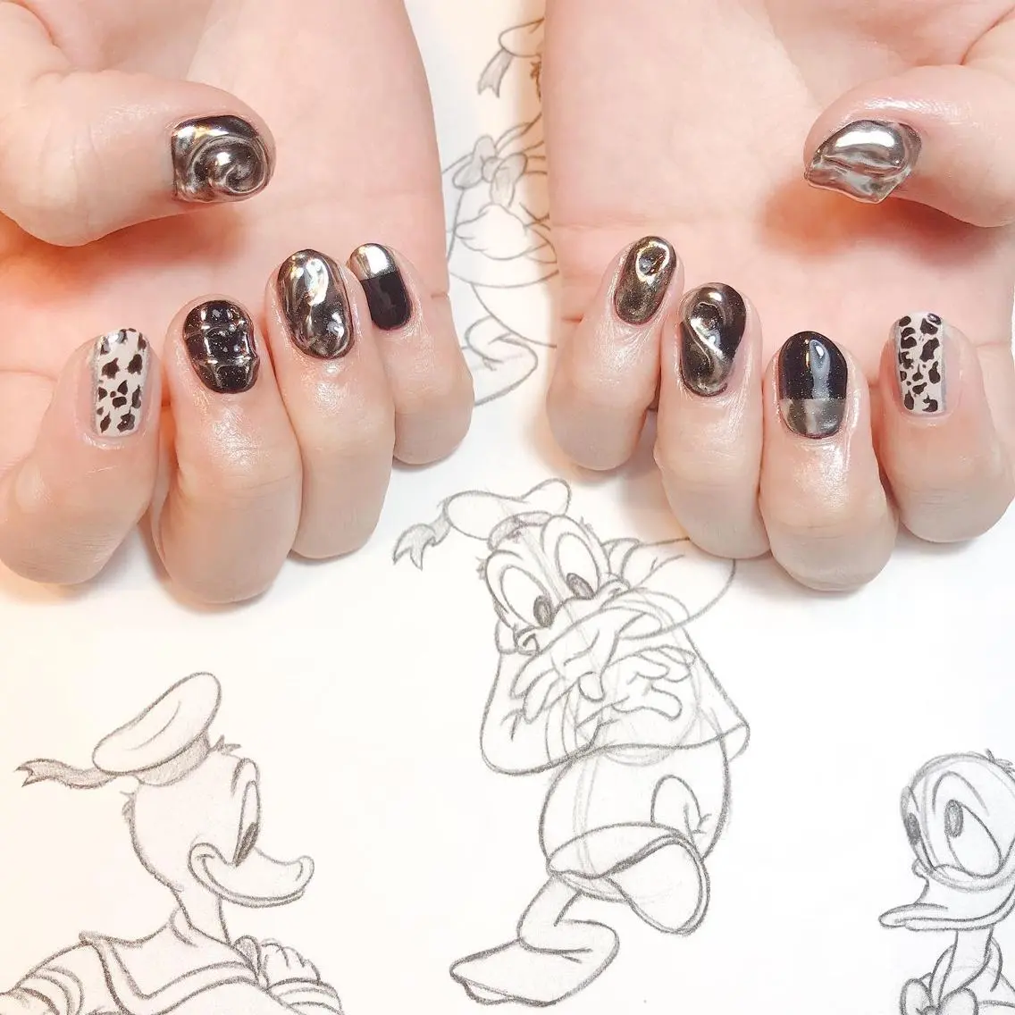 ネイル ミラーネイル owlnail /持込みデザイン専門のネイルデザイン