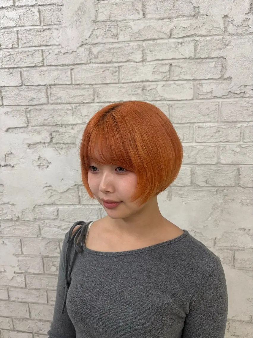 ショート ヘアカラー 艶カラー/縮毛矯正 🩶Kai🐏のヘアスタイル