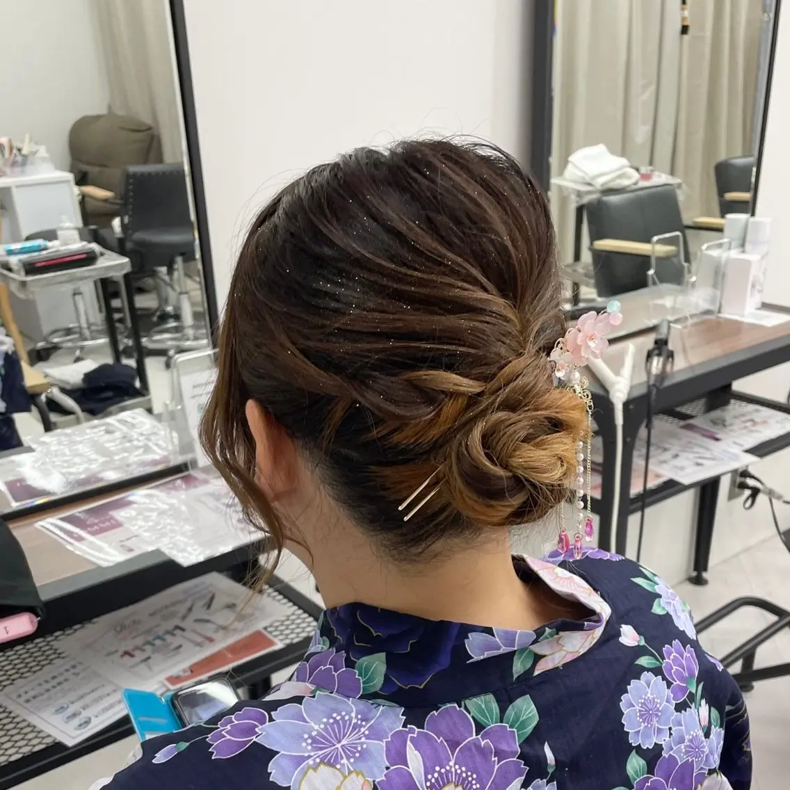 ミディアム カラー パーマ ヘアアレンジ メンズ キッズ ネイル マツエク・マツパ アイブロウ mona/ ストレートスタイル✨のヘアスタイル