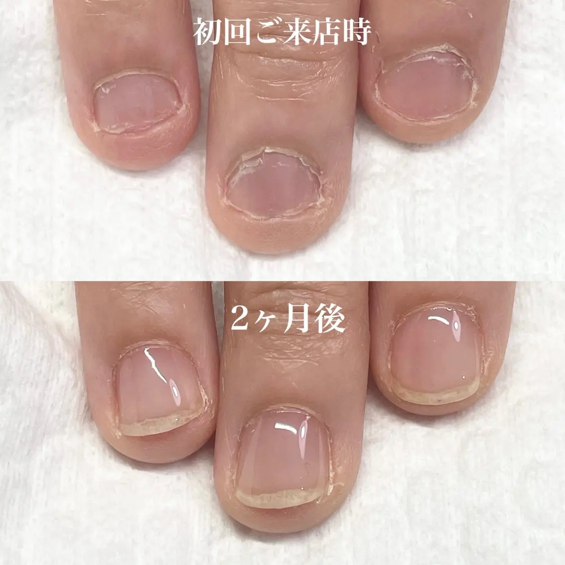 ネイル ハンドネイル 自爪育成サロン ラブーケとも|研修中のネイルデザイン