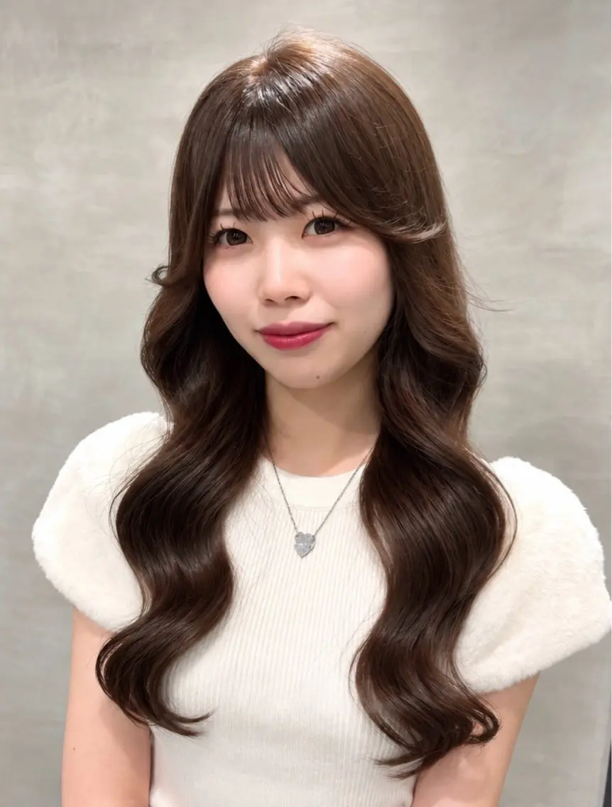 ロング カラー 透明感カラー ヘアカラー 上品♡ブラウン💎 アレンジ🩰Rimiのヘアスタイル