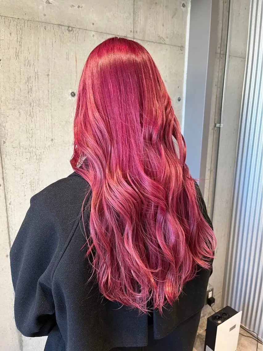 ロング カラー 🤡暖色ウルフ 🤡みさきのヘアスタイル