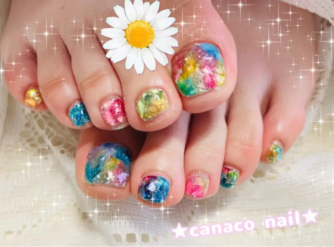 ネイル アートネイル フットネイル ジェルネイル パラジェル ストーンネイル ベテランネイル cnc nailのネイルデザイン