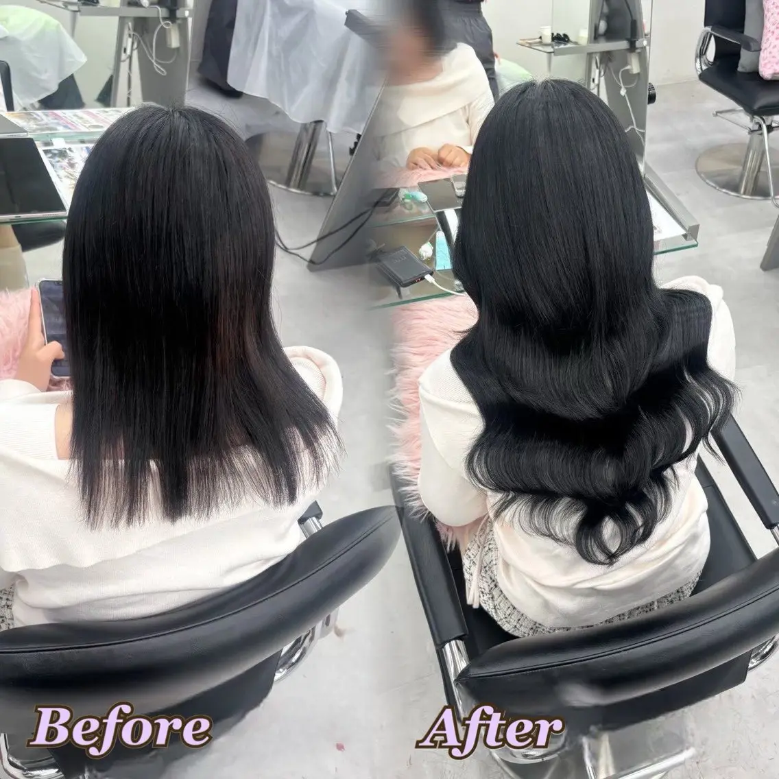エクステ ヘアメ🎀ハイトーン 🩵エクステ🪄しほのヘアスタイル