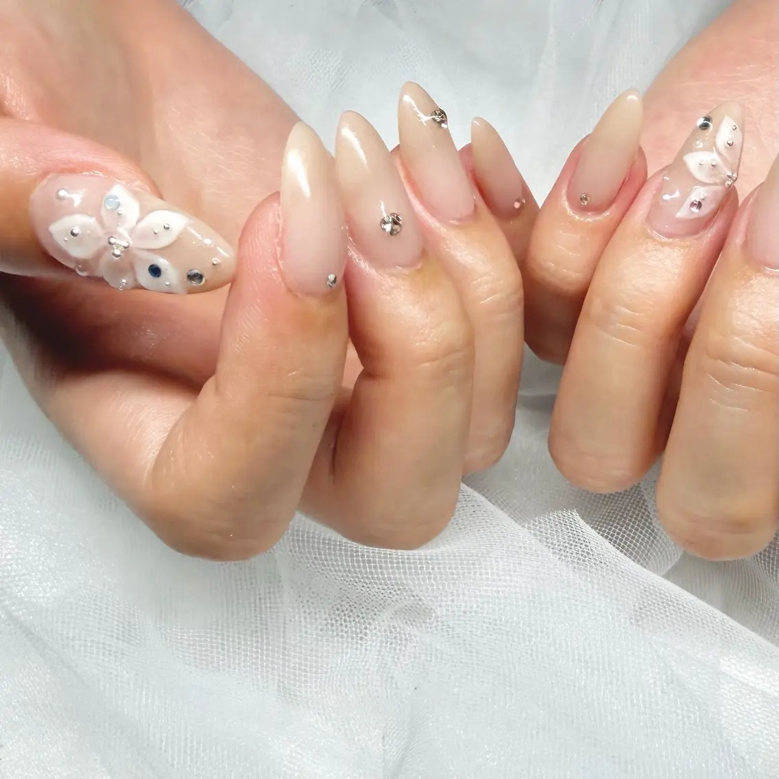 ネイル 長さ出し フラッシュネイル ジェルネイル マグネットネイル 持ち込み ハンドネイル 🌷Gemini nami🌷のネイルデザイン