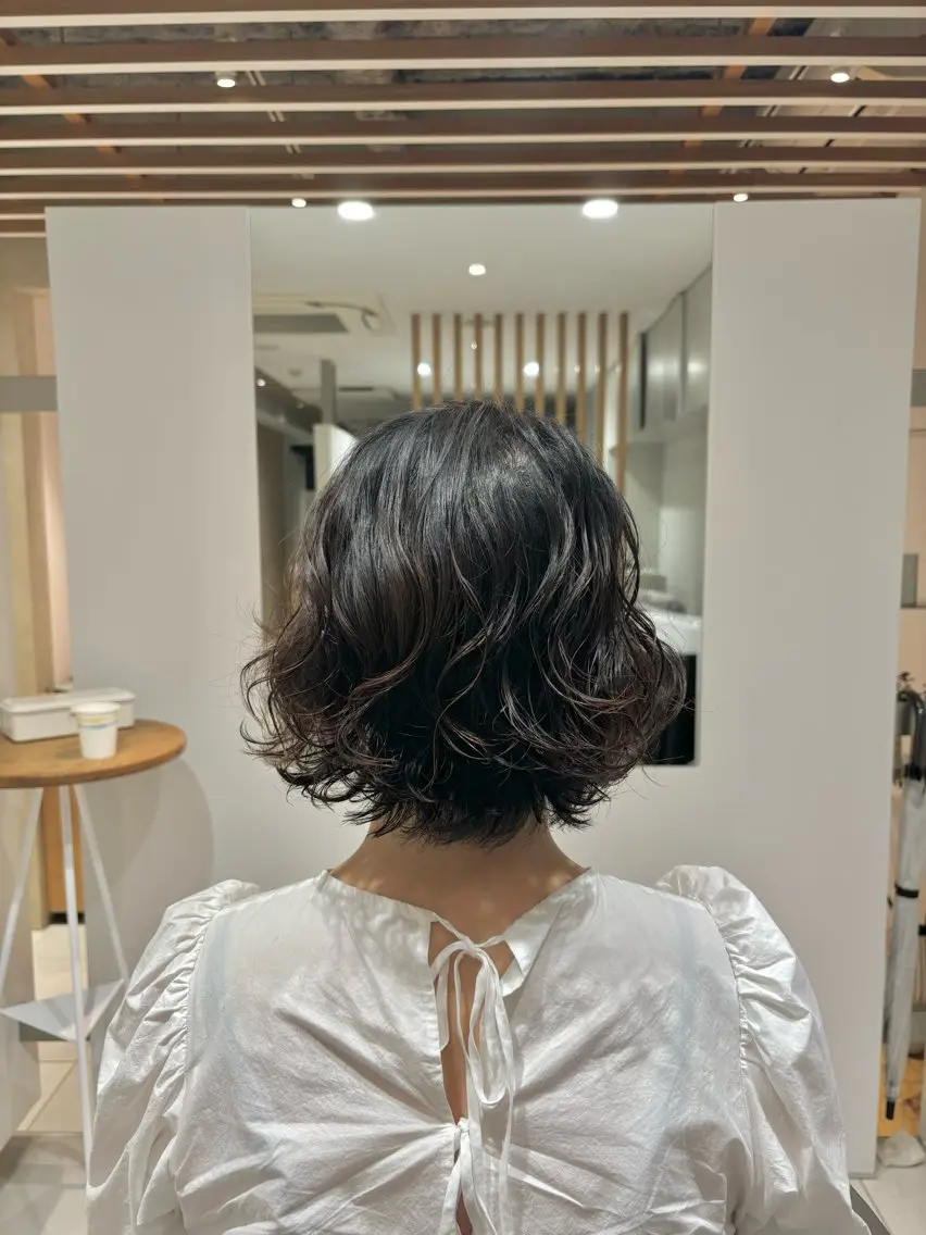 🍑【平日女性限定】🪡似合わせカット+パーマ🌀の写真