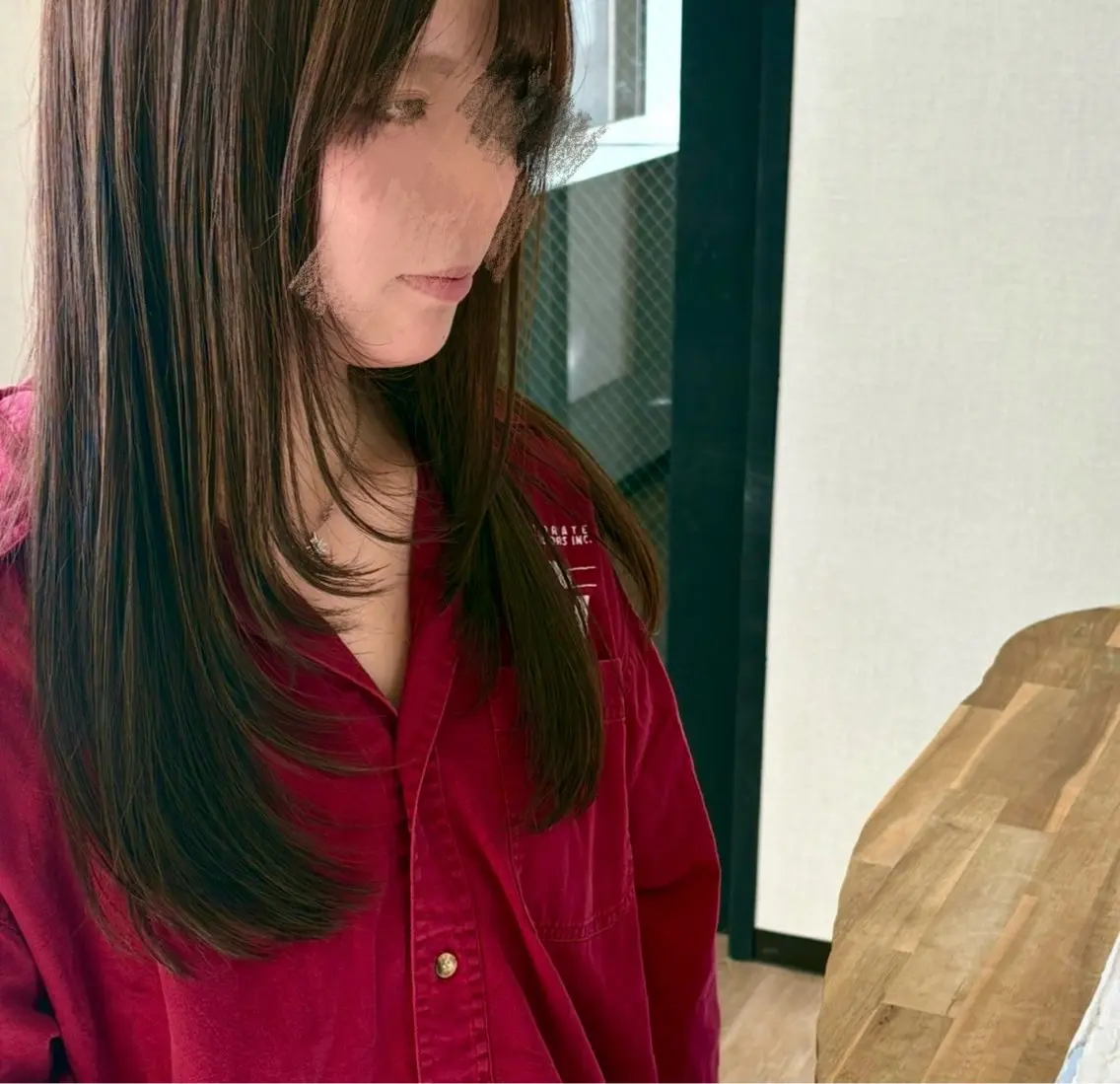 ミディアム レイヤーカット カット ヘアカラー トリートメント ふわりhair💭 emo.中澤慶のヘアスタイル