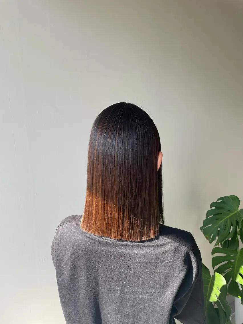 ミディアム カット 縮毛矯正 Fill mikuのヘアスタイル
